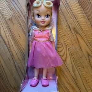 Classic Pink Princess Play Doll with Sparkle Dress